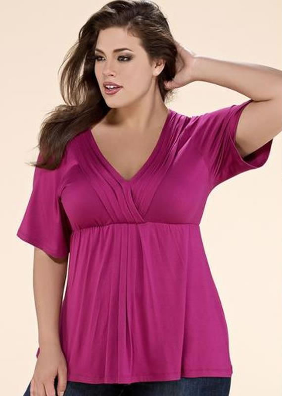 Блузки для полных женщин, которые их стройнят - фото2