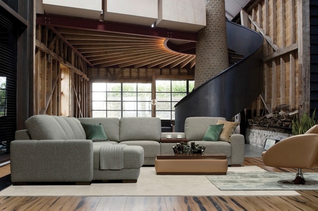 Угловой диван в стиле лофт - идеи дизайна - фото5