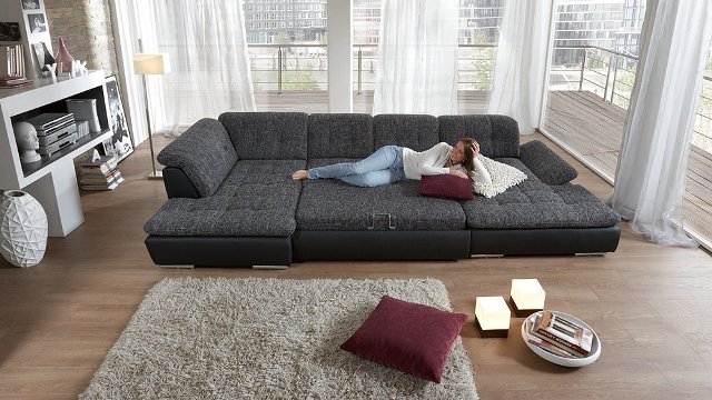 Угловой диван в стиле лофт - идеи дизайна - фото7