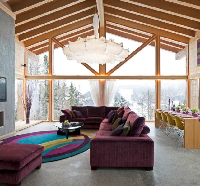 Угловой диван в интерьере гостиной: идеи - фото7