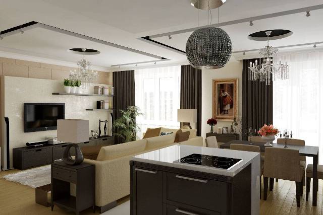 Дизайн квартиры в стиле современная классика - фото6