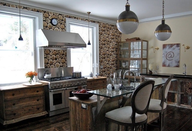 Современные обои в большую кухню: интересные идеи дизайна - фото3