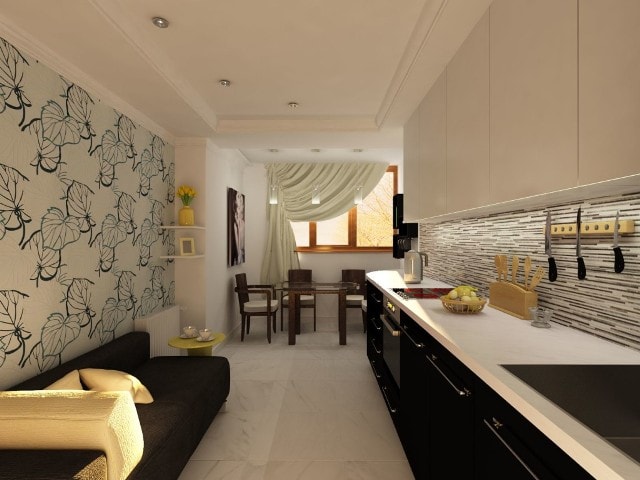 Современные обои в большую кухню: интересные идеи дизайна - фото6