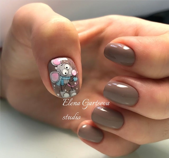 Красивый маникюр на Новый год 2020: идеи дизайна ногтей - фото4