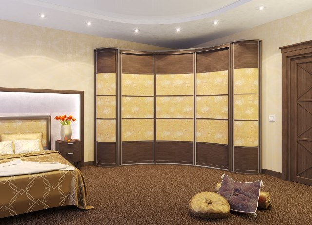 Шкаф купе угловой в спальню: дизайн - фото1 Шкаф купе угловой в спальню: дизайн - фото1