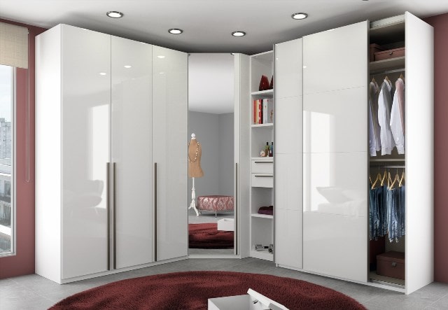 Шкаф купе угловой в спальню: дизайн - фото10 Шкаф купе угловой в спальню: дизайн - фото10