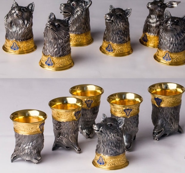 Стопки из серебра: интересные идеи, обзор - фото3