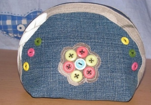Косметичка из старых джинсов своими руками - фото 7