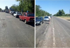 Жители ОРДО сообщают о многочисленных очередях на въезде в Седово (фото)
