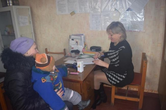 В освобожденном селе Травневое работает медицинский пункт