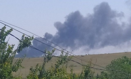 В Бахмутском районе горела крупнейшая подстанция «Донбасская 750»