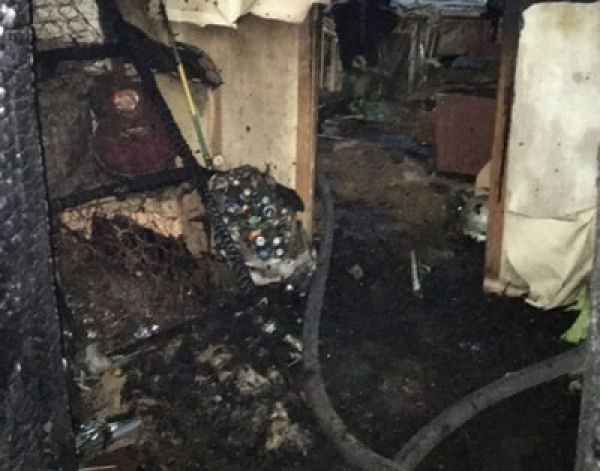 Во время пожара в Константиновке спасли мужчину – его вытащили через окно