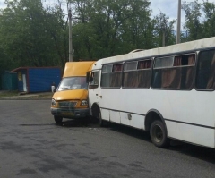 В Донецке – авария с участием двух автобусов (фото)