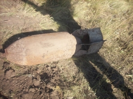 В Славянском районе обнаружили боеприпасы и авиабомбу