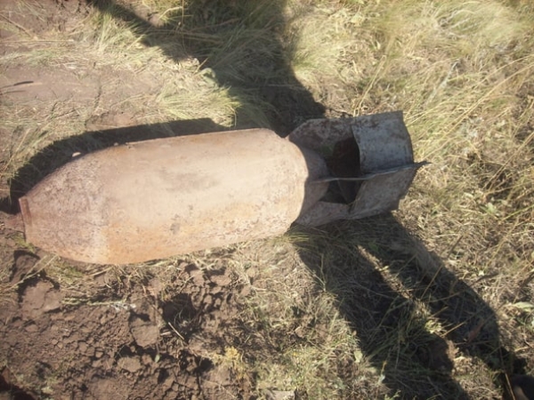 В Славянском районе обнаружили боеприпасы и авиабомбу