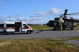 Военнослужащие, пострадавшие от взрыва гранаты, доставлены в Харьков