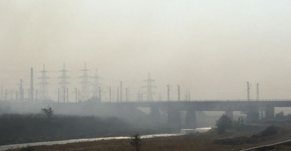 Мариуполь накрыло плотным смогом