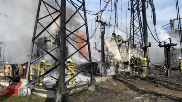 Россияне повредили высоковольтную подстанцию, оборудование выведено из строя