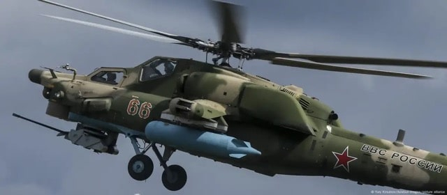 Силы беспилотных систем ВСУ сбили FPV-дроном российский вертолет «Ми-28»