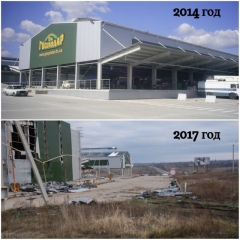 Оптовый рынок под Донецком боевики «ДНР» пилят на металлолом (фото)