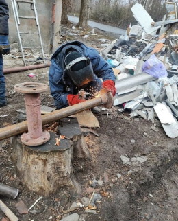 Газовщики в Константиновке ликвидируют последствия вражеских ударов