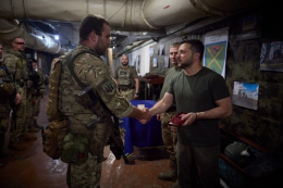 Президент Владимир Зеленский посетил Донецкую область