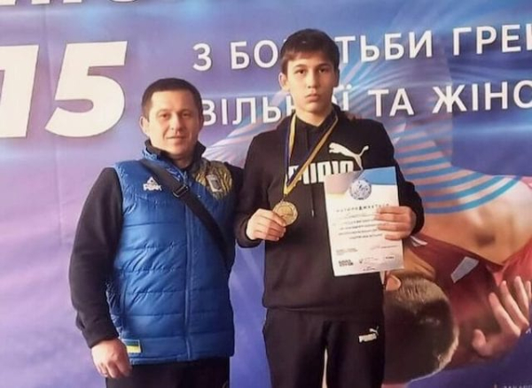 Школьник из Бахмутской громады стал чемпионом Украины по вольной борьбе