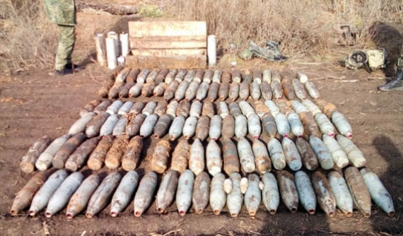 5 тонн снарядов обнаружено полицией в Донецкой области (видео)