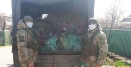 В течение месяца пограничники обнаружили в море 4,5 км незаконно установленных сетей