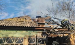 В Славянском районе во время пожара в своем доме погибла пожилая женщина