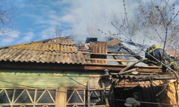 В Славянском районе во время пожара в своем доме погибла пожилая женщина