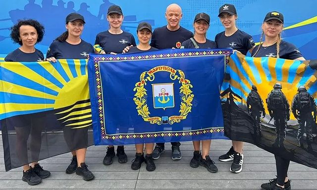 Женщины-полицейские из Донецкой области стали чемпионками Украины по гребле