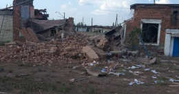 Оккупанты разрушили административное здание железной дороги в Лимане