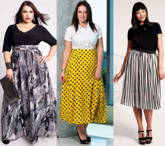 Юбки для полных женщин, которые их стройнят: фото, обзор