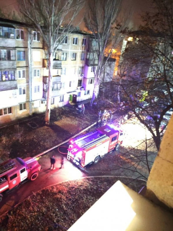 В Донецке произошло два пожара в многоэтажных домах - есть жертвы