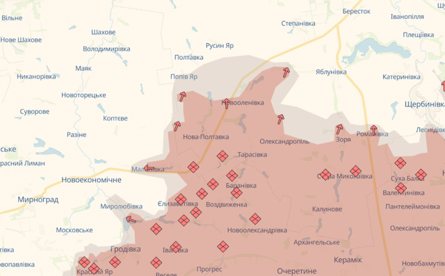 Армия РФ активно и большими силами наступает за трассу «Покровск-Константиновка»