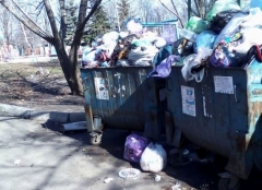 В оккупированном Харцызске проблемы с вывозом мусора