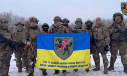 110-я ОМБр уничтожила бронетанковую штурмовую колонну