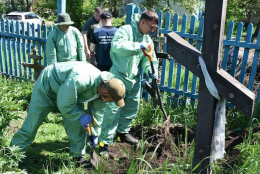 В Татьяновке эксгумированы тела погибших девочки и мужчины