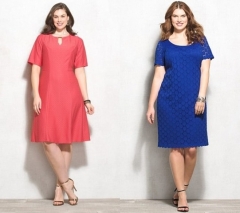 Модные платья для полных женщин на каждый день (новинки, фото)