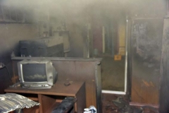 В Мариуполе горело отделение полиции, - фотофакт