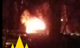 В оккупированном Донецке партизаны сожгли вражеский автомобиль