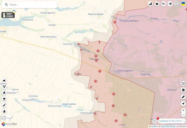 Россияне усиливают давление на Марьинском и Авдеевском направлениях