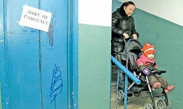 В оккупированном Мариуполе не работает две трети лифтов