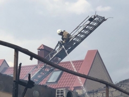 На побережье Азовского моря горел частный пансионат