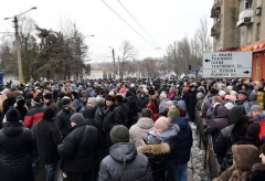 В Донецке перекрыты улицы в одном из районов
