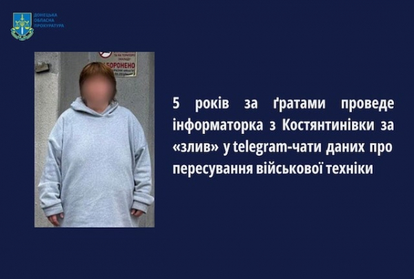 Жительница Константиновки осуждена к 5-ти годам лишения свободы