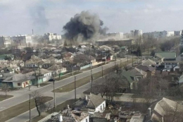 Поселок Сартана пострадал от авиационного удара оккупантов