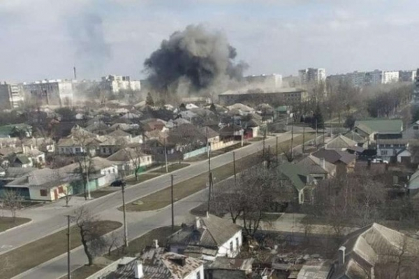 Поселок Сартана пострадал от авиационного удара оккупантов