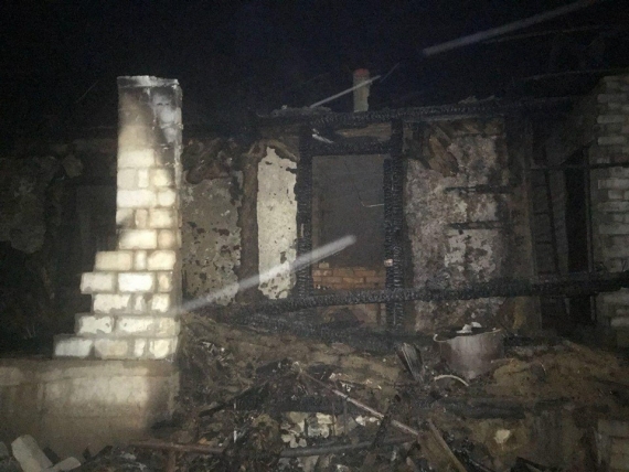 На Донетчине в ходе пожара погиб человек, полиция устанавливает его личность (фото)